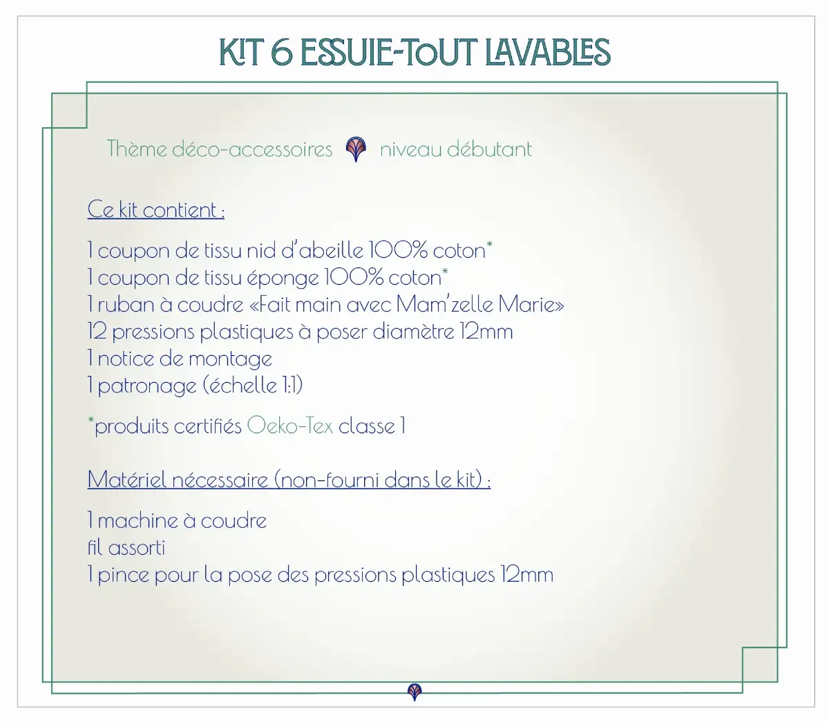 Kit 6 essuie-tout