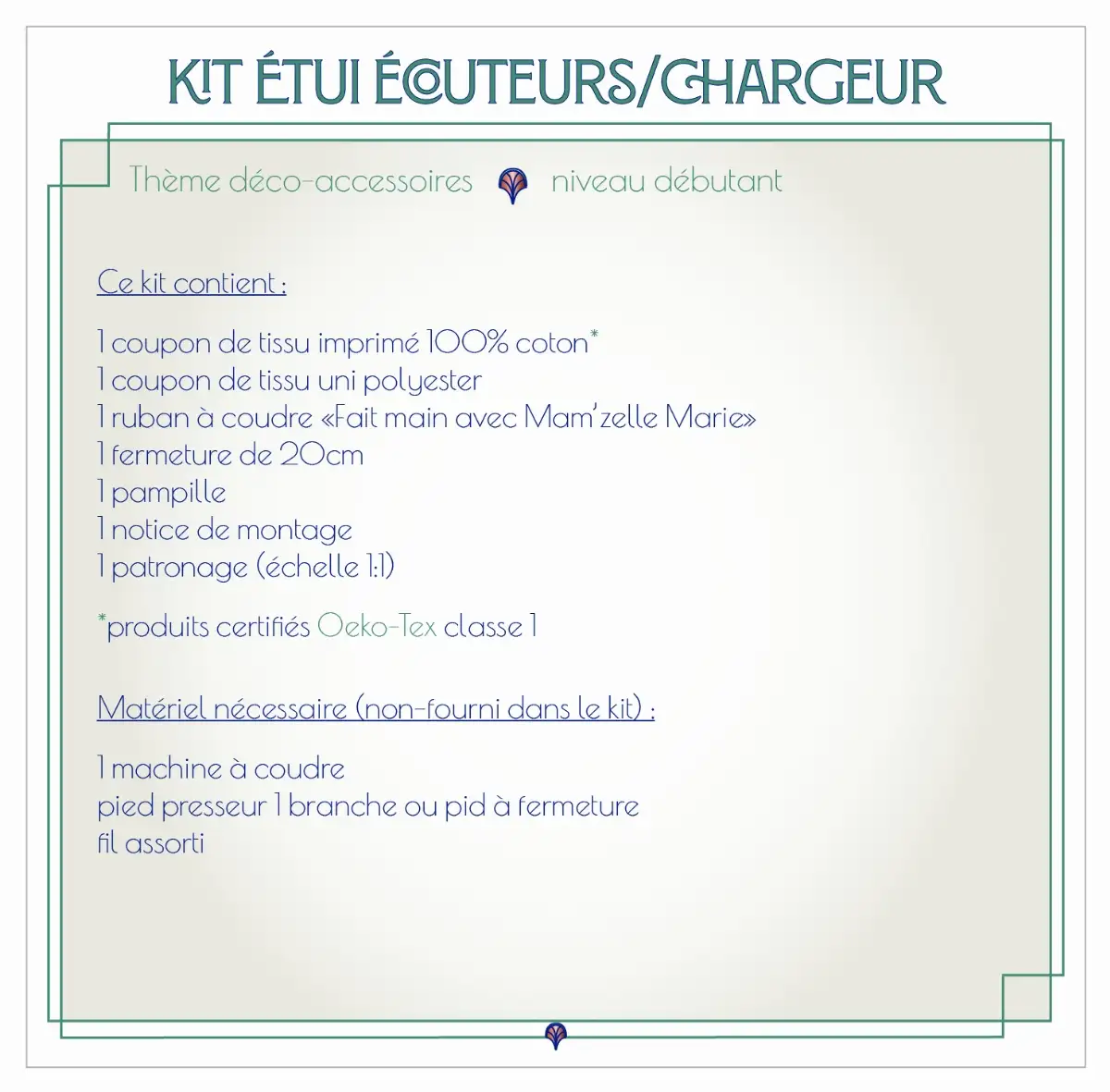 Étui écouteurs/chargeur
